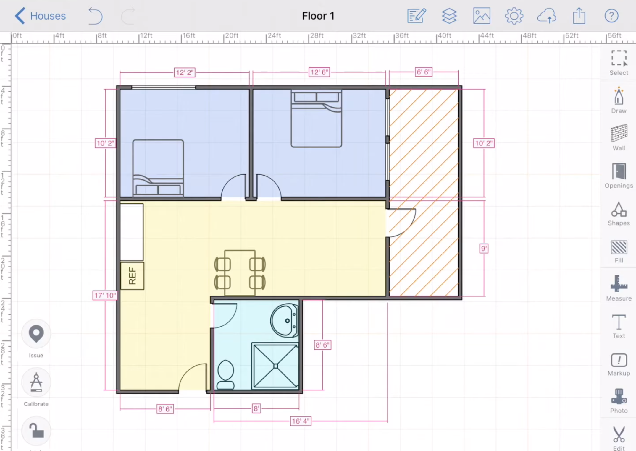 floor plan in arcsite